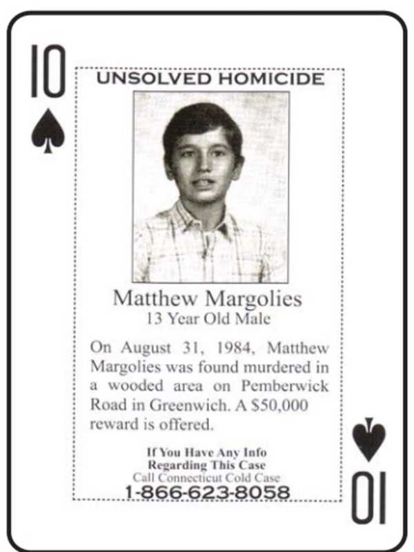 Unsolved Greenwich Murder Featured On New Cold Case Playing Cards