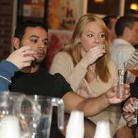 <p>Customers at Growler &amp; Gill in Nanuet enjoy the eatery&#x27;s free beer tastings.</p>