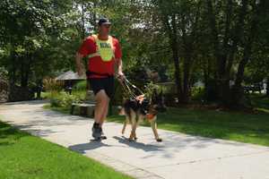 Guiding Eyes For The Blind Graduates First Running Dog 