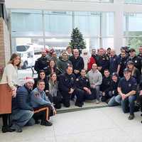 <p>Gifts delivered, youngsters overjoyed at the Sanzari Children&#x27;s Hospital at HUMC.</p>