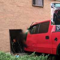 Pickup Truck Smashes Through Hackensack Basement Apartment Window