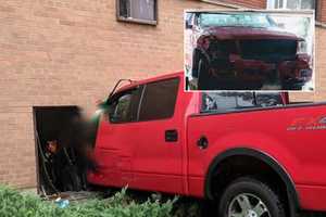 Pickup Truck Smashes Through Hackensack Basement Apartment Window