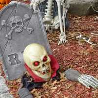 <p>Graves and skeletons cover part of a Waldwick yard..</p>