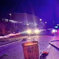 <p>At scene of horrific predawn crash on westbound Route 80 in Bergen County on Monday, Feb. 27</p>