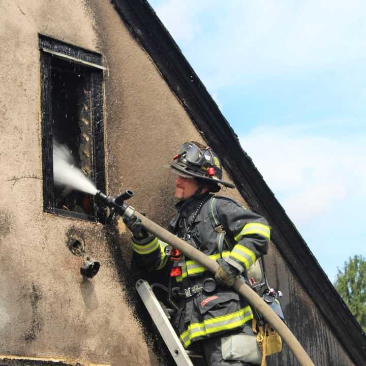 Hasbrouck Heights firefighters needed barely 20 minutes to douse the Columbus Avenue blaze.