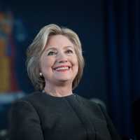 <p>Hillary Clinton was not injured during a crash in a parking garage.</p>