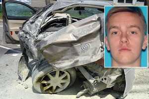 Paramus PD: Fiery Route 4 Rollover Crash Caused By OD'ing Heroin User