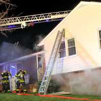 <p>The Jefferson Avenue fire in Hasbrouck Heights extended to the first floor.</p>