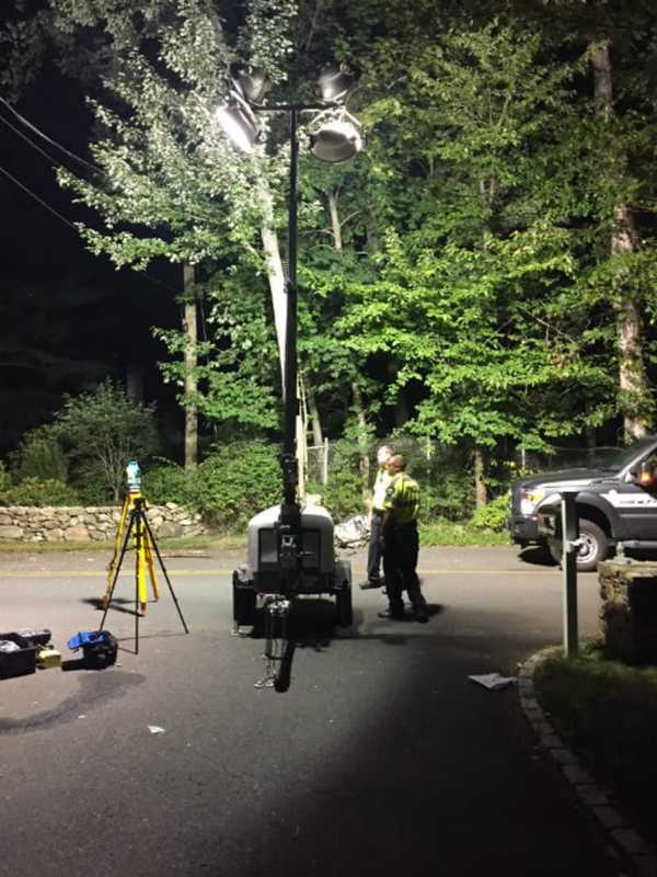 Passenger Ejected When Car Hits Stone Wall, Two Trees In Darien