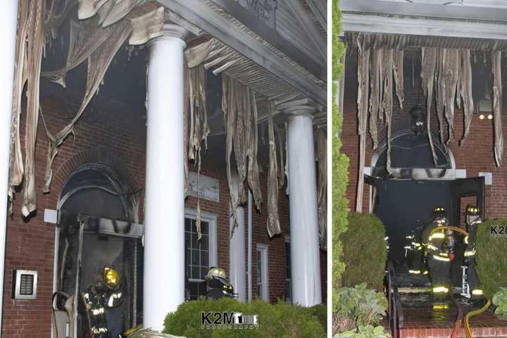 Schoolhouse Blaze: East Norwich's Harmony Heights Catches Fire