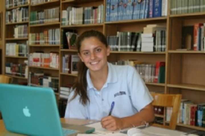 Maria Regina High School senior Kara Fragola, of Hartsdale, will meet Pope Francis when he visits East Harlem on Friday. 