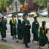 <p>Hastings High School graduates get ready for the ceremony.</p>