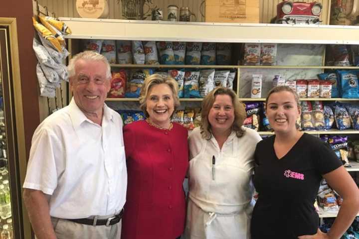 Hillary Is Latest Clinton To Visit Hometown Deli After Shooting