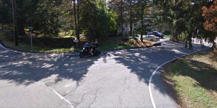 The corner of Hillside Avenue and Saddle River Road in Airmont, N.Y.