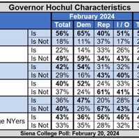 <p>Voters were asked their opinions on Gov. Hochul's characteristics.&nbsp;</p>