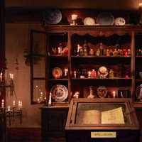 <p>The cottage feature&#x27;s the Sanderson Sister&#x27;s spellbook</p>