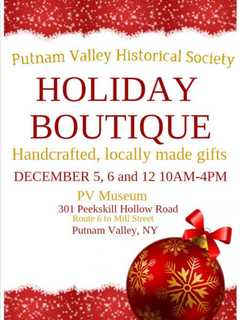 Putnam Valley Historical Society Celebrates With Holiday Boutique 