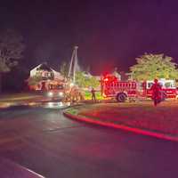 <p>Multiple fire crews worked to extinguish a large blaze that significantly damaged an unoccupied Stamford home.</p>