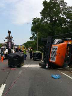 Rollover Truck Crash Causes I-95 Gridlock For Hours
