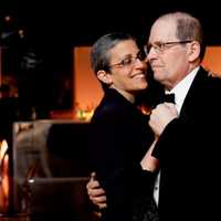 <p>Beth Wiesner of Mahwah dances with her husband, Michael.</p>