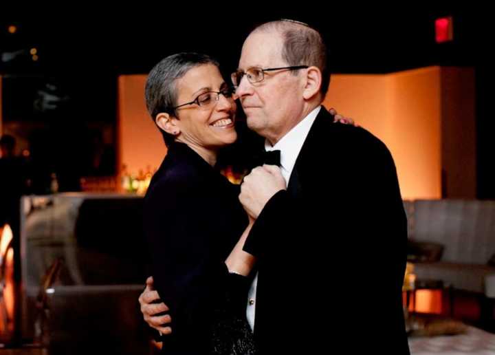 Beth Wiesner of Mahwah dances with her husband, Michael.