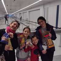 <p>Paula Garcia poses for a photo with her children —&nbsp;Alba, age 13, Matteo, 9, and Lia, 14.&nbsp;</p>