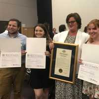 <p>The Walter Panas High School Warr;ors were honored by by the New York State Office of Mental Health in Albany at the &quot;What&#x27;s Great in Our State&quot; forum.</p>