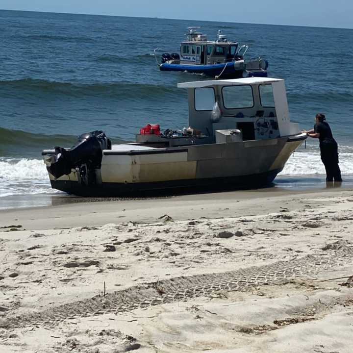 The 24-foot Romarine crabbing boat.