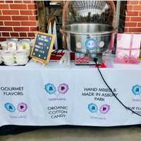 <p>Here is what Billie Rama&#x27;s cotton candy table looks like when she &quot;spins&quot; at special events.</p>