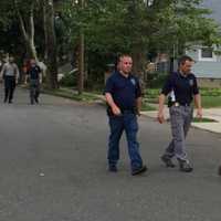 <p>Acting Bergen County Prosecutor Gurbir Grewal, right, with Fair Lawn Police Chief Glen Cauwels, left, and Deputy BCPO Police Chief Robert Anzolotti, middle.</p>