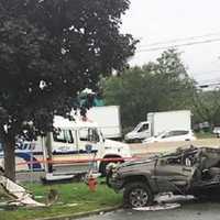 <p>The 2:25 p.m. crash tied up both sides of the highway.</p>