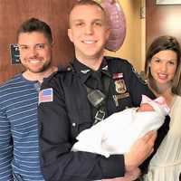 PHOTOS: Meet Gwen, And The Demarest Police Officers Who Delivered Her