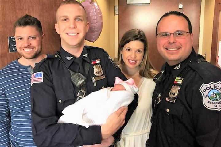 PHOTOS: Meet Gwen, And The Demarest Police Officers Who Delivered Her
