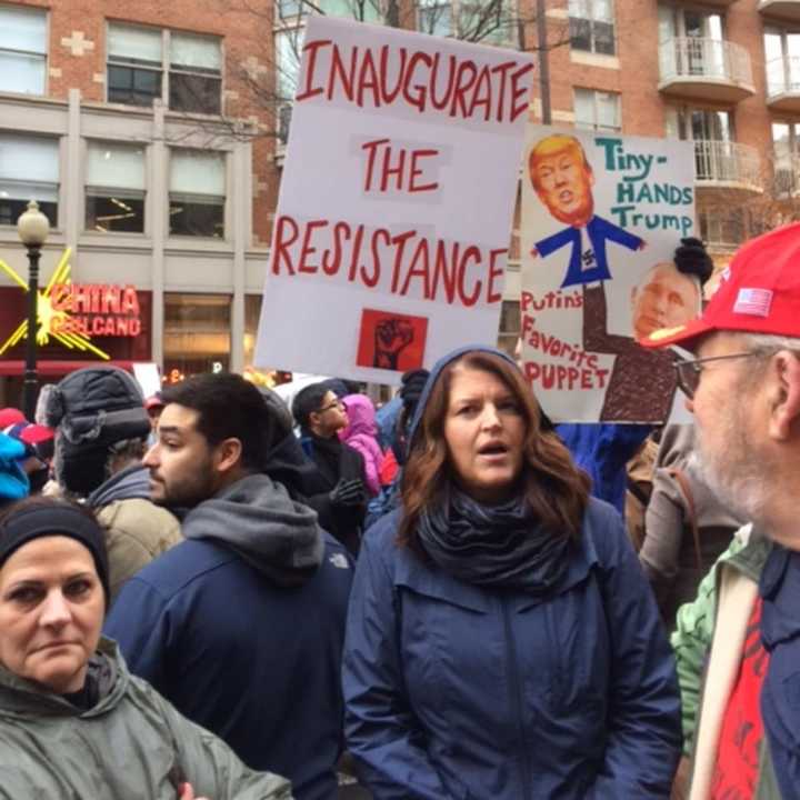 WESPAC members at a previous rally.