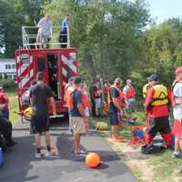 <p>Multiple agencies working together at the scene.</p>