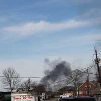 <p>Smoke easily seen from center of Mahopac.</p>