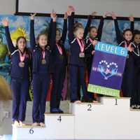 <p>The Darien YMCA Level 6 gymnasts captured first place in the team competition at the New England Invitational in Glastonbury.</p>