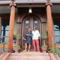 <p>Andrea Caccuro and Nelson Diaz at their home/AirBnB in Haverstraw, Casa Hudson.</p>