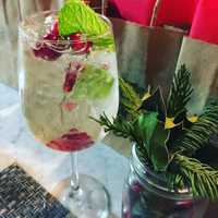 <p>Holiday sangria at Brick + Wood in Fairfield.</p>