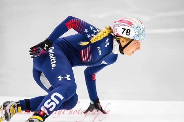 Fairfield Native Kristen Santos Wins US Speedskating Championship