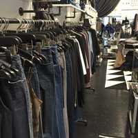 <p>Jeans on display at I Am More Scarsdale.</p>