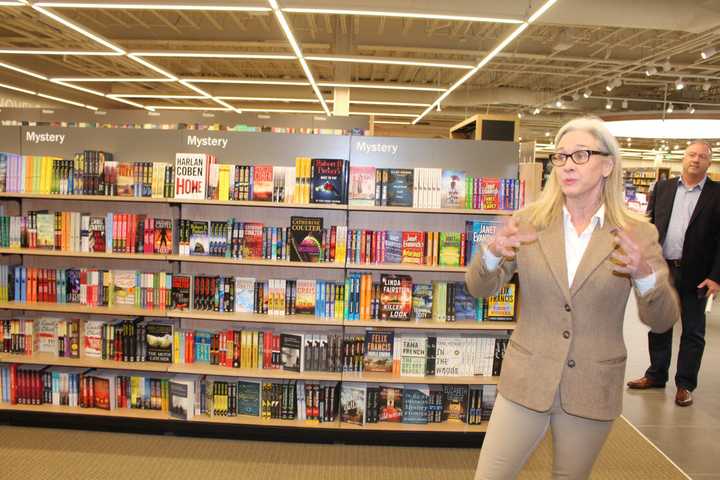 Kathie Bannon, the store manager of the Eastchester Barnes &amp; Noble.