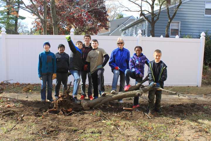 Dumont Boy Scout Plants Garden To Aid Paterson Charity