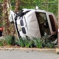 Sedan Crashes At Wyckoff Bank Drive-Through