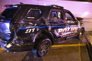 Tractor-Trailer Hits Police Car, Injures Officer On Notorious Stretch Of Route 287