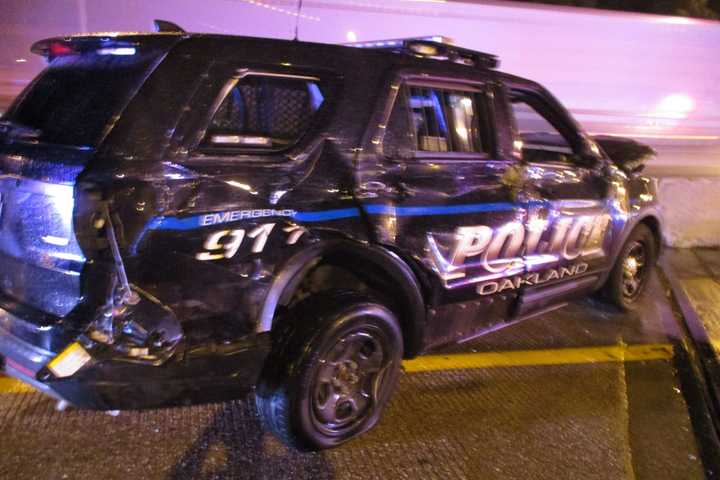 Tractor-Trailer Hits Police Car, Injures Officer On Notorious Stretch Of Route 287