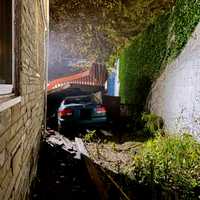 <p>A man was injured after losing control of his vehicle and crashing into a home.</p>