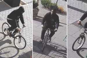 RECOGNIZE HIM? Woman Sitting Outside Englewood Cafe Mugged By Bandit On Bicycle