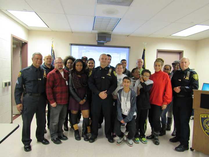 Attendees of the NRPD open house this Wednesday.