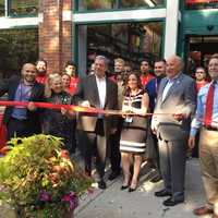 <p>Modell's Sporting Goods holds a ribbon cutting for its new store in Mount Kisco, which is at the former Borders Books and Music site.</p>
